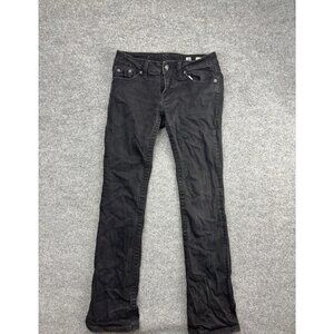Miss Me Jeans Womens 28 Black Bootcut Griffith Park Stretch Denim JPD1001-5